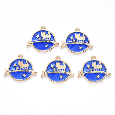 Alloy Enamel Pendants ENAM-N054-017A-1