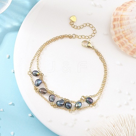 Brass Cable Chains Bracelets BJEW-JB14220-02-1