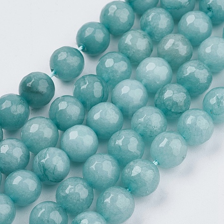 Natural Jade Bead Strands X-G-R166-8mm-20-1