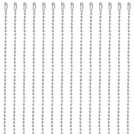 30Pcs Iron Ball Chain Necklace Making MAK-SP0001-08P-1