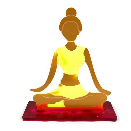 YOGA DIY Silicone Statue Molds DIY-G046-11-1