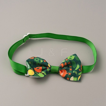 Adjustable Cloth Pet Bow Ties AJEW-WH0258-563K-1