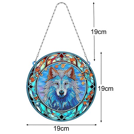 DIY Diamond Painting Hanging Pendants Decoration Kits PW-WG8D040-02-1