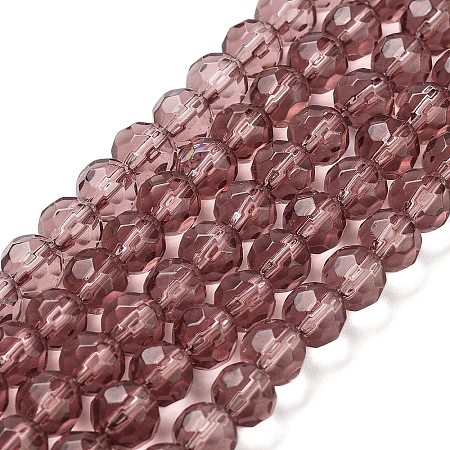 Glass Beads Strands GF6mmC03-1