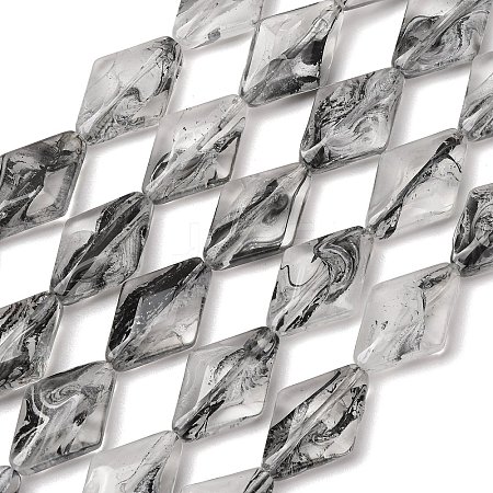 Transparent Handmade Lampwork Beads LA-CBAF0C8-02K-1