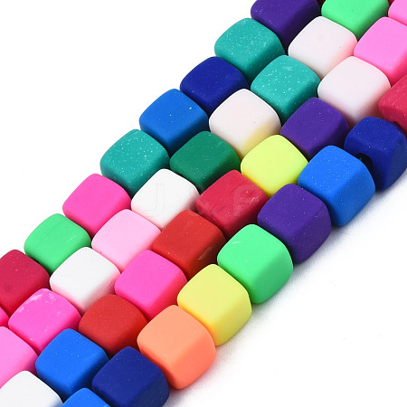 Handmade Polymer Clay Beads Strands CLAY-T020-09-1