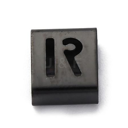 Ion Plating(IP) 304 Stainless Steel Square Slide Charms STAS-L132-07R-B-1