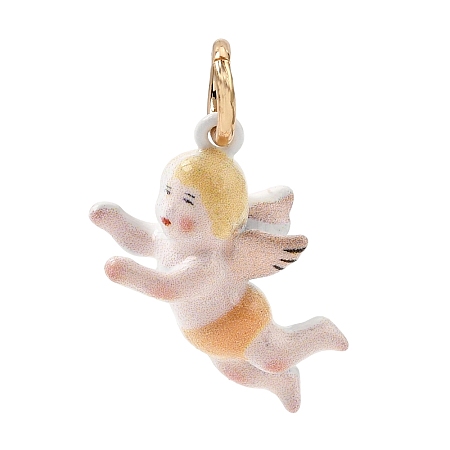 Printed Brass Pendants KK-CBA1A42-04G-02-1