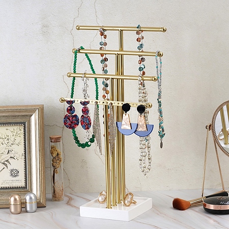 4-Tier Iron T-Bar Jewelry Display Risers LS-ODIS-C008-03G-1