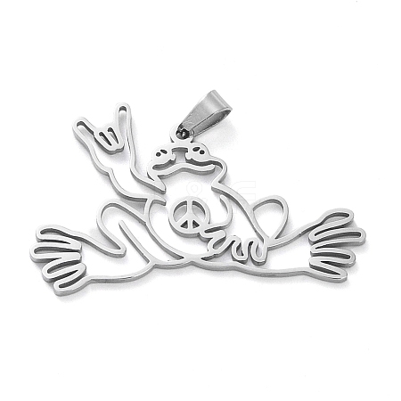 Non-Tarnish 304 Stainless Steel Pendants LS-STAS-G329-02P-1