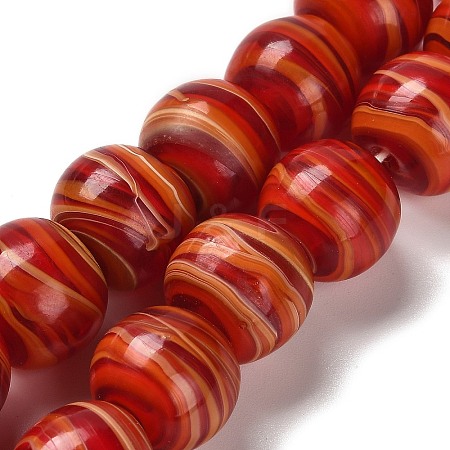 Handmade Lampwork Beads Strands LAMP-C016-03E-01-1