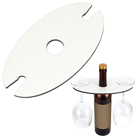 Wood Wine Holder AJEW-WH0009-76A-1