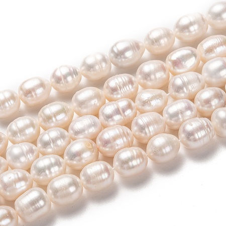 Natural Cultured Freshwater Pearl Beads Strands PEAR-L033-86-1