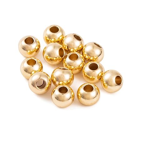 Rack Plating Brass Spacer Beads KKB-I709-03D-G-1