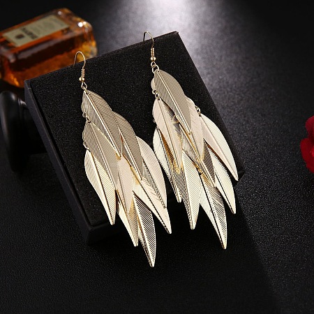 Metal Tassel Dangle Earrings SV1506-3-1