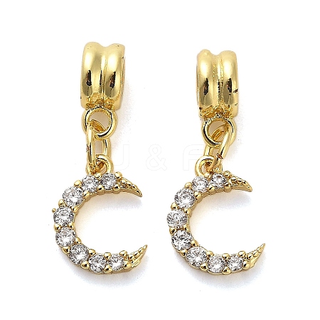 Rack Plating Brass Micro Pave Cubic Zirconia Charms KK-S398-01A-1