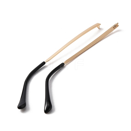 2Pcs Alloy Eyeglasses Arm FIND-WH0128-29G-1
