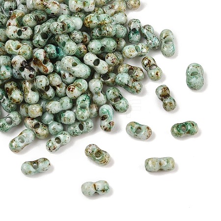 Picasso Glass Seed Beads SEED-Q038-02B-1