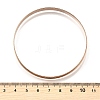 304 Stainless Steel Plain Bangles for Women BJEW-V004-02B-RG-5