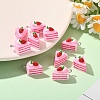 10Pcs Opaque Resin Pendants RESI-YW0004-49-4