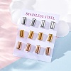 304 Stainless Steel Stud Earrings EJEW-C099-21M-3