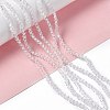 Clear Glass Bicone Beads Strands X-GLAA-S026-3mm-07-2