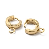 201 Stainless Steel Huggie Hoop Earrings Findings STAS-A167-01E-G-2