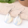 Opalite Teardrop Dangle Earrings EJEW-J089-03-1