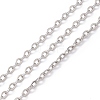 Tarnish Resistant 304 Stainless Steel Cable Chains CHS-R002-01-1