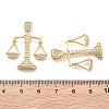 Rack Plating Brass Micro Pave Cubic Zirconia Pendants KK-H449-67G-02-RS-3