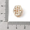 Brass Micro Pave Cubic Zirconia Beads KK-K297-28G-02-3