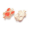 Marine Animals Alloy Enamel Pendants X-ENAM-T022-34I-2
