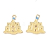 Alloy Enamel Pendants AL-CBAE435-02G-1