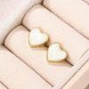 304 Stainless Steel Enamel Stud Earrings LS-EJEW-G421-01G-01-2