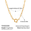 Minimalist 4MM 304 Stainless Steel Paperclip Chain Necklaces for Women LS-EE6470-2-1