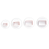 Plastic Cookie Fondant Stamper Set BAKE-PW0001-554H-1