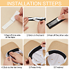 Rectangle Cloth Sweat Liner DIY-WH0632-35A-01-4