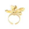 Flower Natural Shell Finger Rings RJEW-H234-01G-3