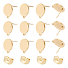 10 Pairs 304 Stainless Steel Stud Earring Findings STAS-UN0042-35-1