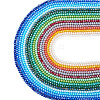 17 Strands 17 Colors Electroplate Glass Beads Strands EGLA-TA0013-43-1