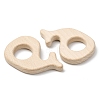 Natural Beech Wood Linking Rings WOOD-I017-05-2