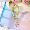 Cotton Braided Flower Pendant Decorations AJEW-TAC0030-032G-05-4