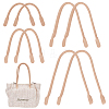 8Pcs 4 Style PU Leather Sew on Bag Handles PURS-WR0001-26B-1
