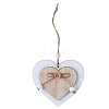 Valentine's Day Pine Wood Heart Pendant Decorations HULI-PW0002-091E-1