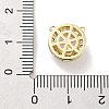 Brass Micro Pave Clear Cubic Zirconia Pendants ZIRC-L104-004G-3