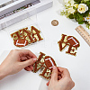 5Pcs Sports Polyester Glitter Powder Embroidery Sew On Patches PATC-GF0001-90-3