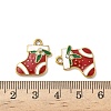 304 Stainless Steel Enamel Pendants STAS-L300-012G-12-3