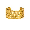 Hammered 304 Stainless Steel Multi-strand Cuff Bangles for Women WG1611B-01-1