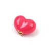 Brass Enamel Beads KK-G541-01C-2