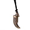 Punk Style Adjustable Leather Necklaces NJEW-BB18105-A-1